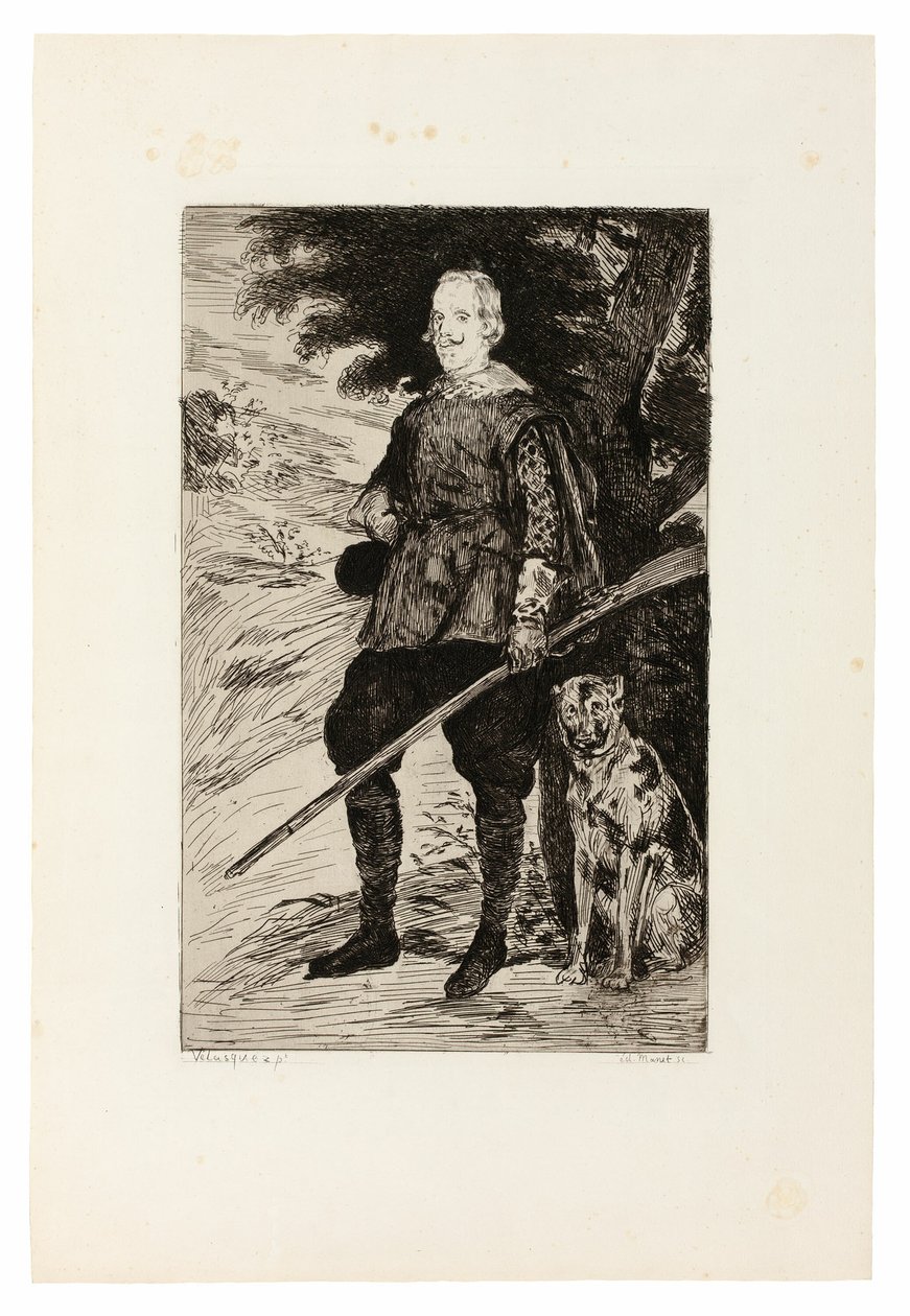 Filip IV kung av Spanien av Édouard Manet