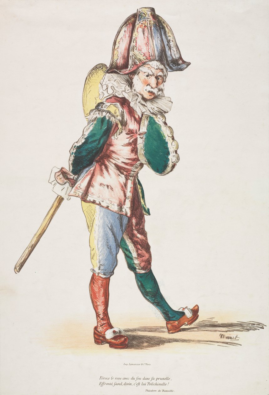 Punchinello av Édouard Manet