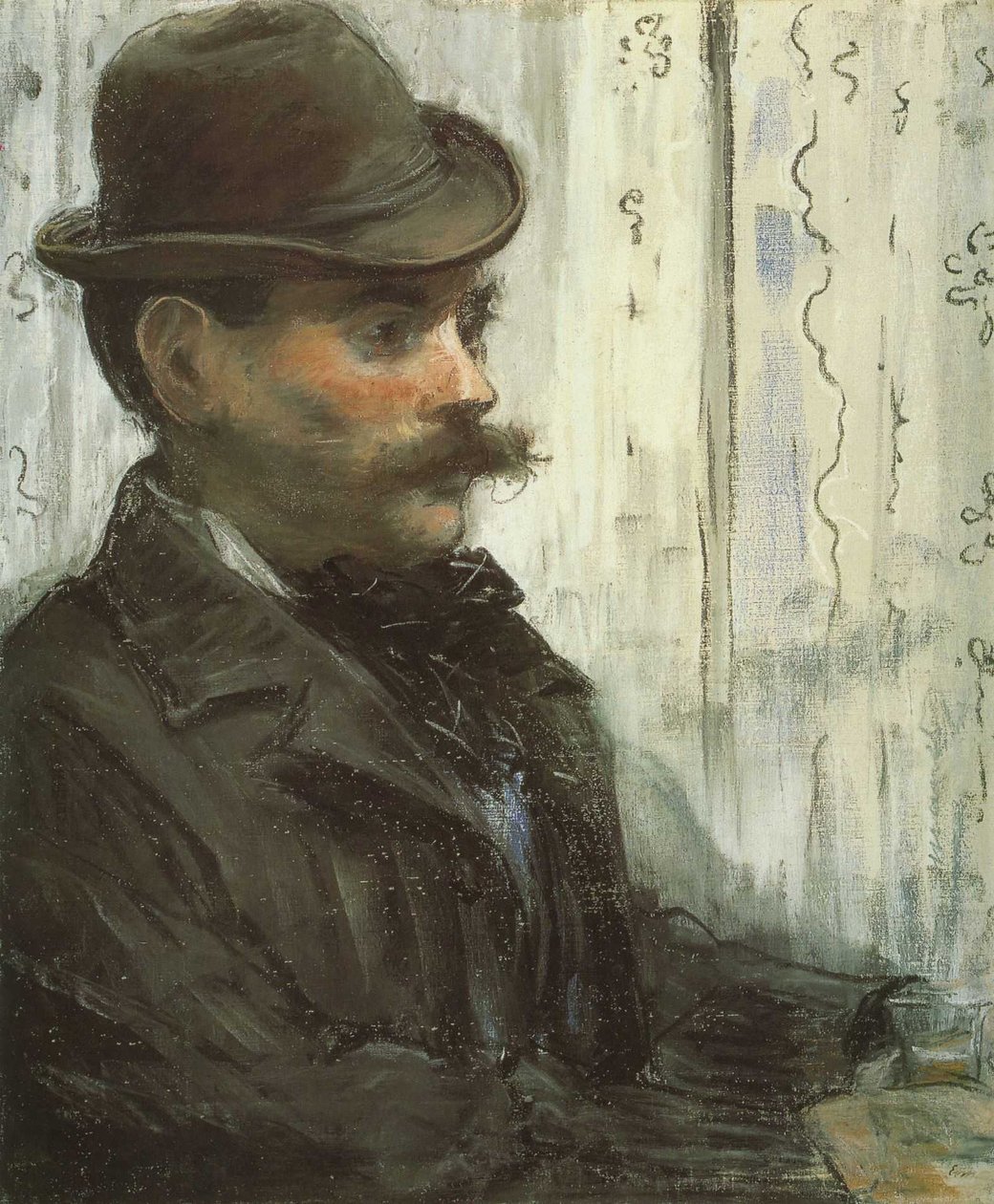 Porträtt av Alphonse Maureau av Édouard Manet