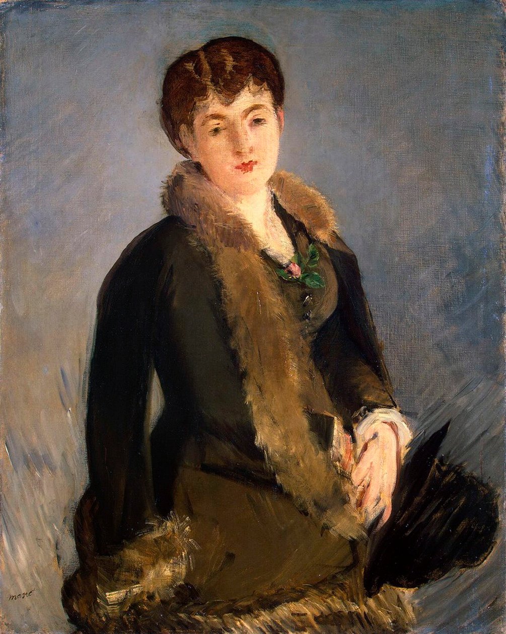 Porträtt av Mademoiselle Isabelle Lemonnier, c1880. av Édouard Manet