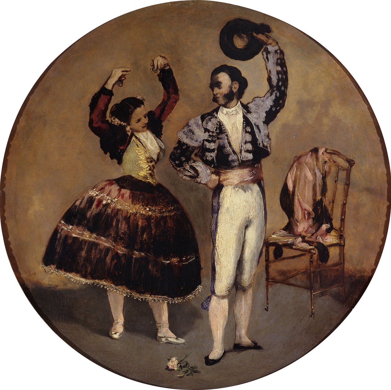 Spanska dansare av Édouard Manet