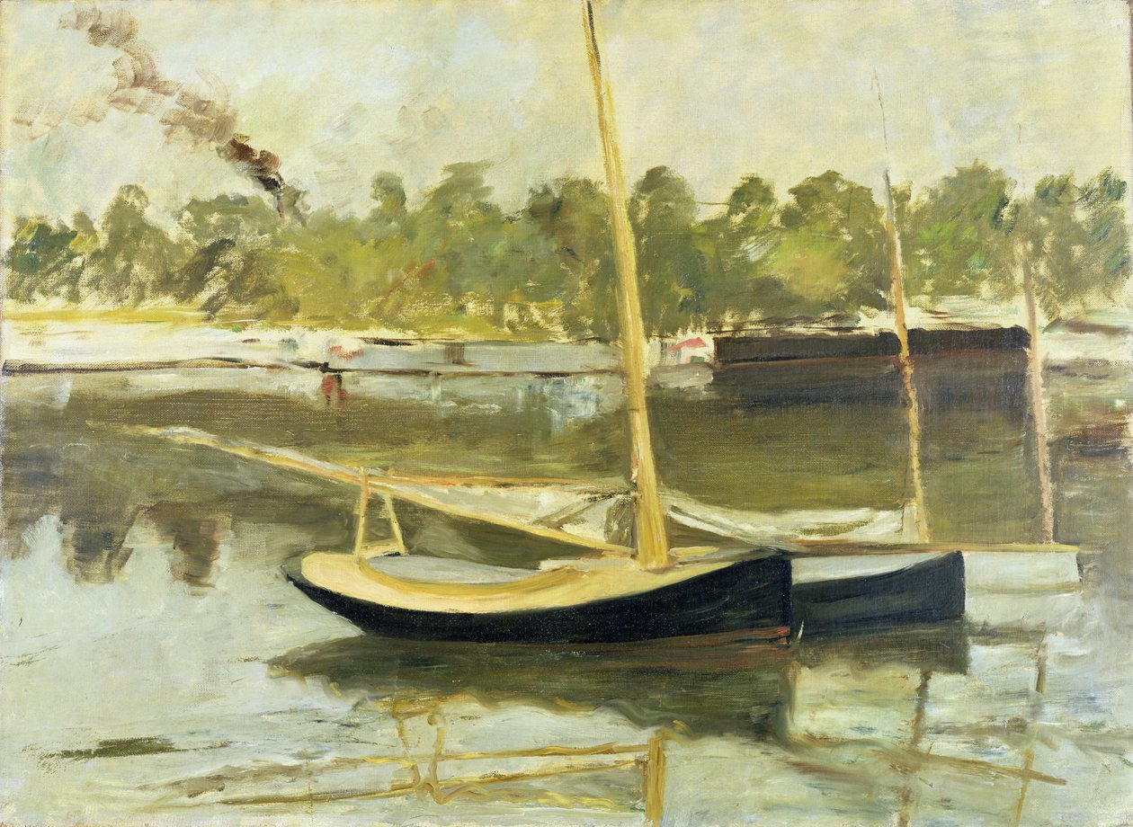 Studie av en båt vid Argenteuil av Édouard Manet
