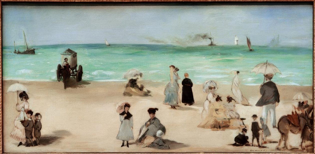 På stranden i Boulognesur-Mer av Édouard Manet