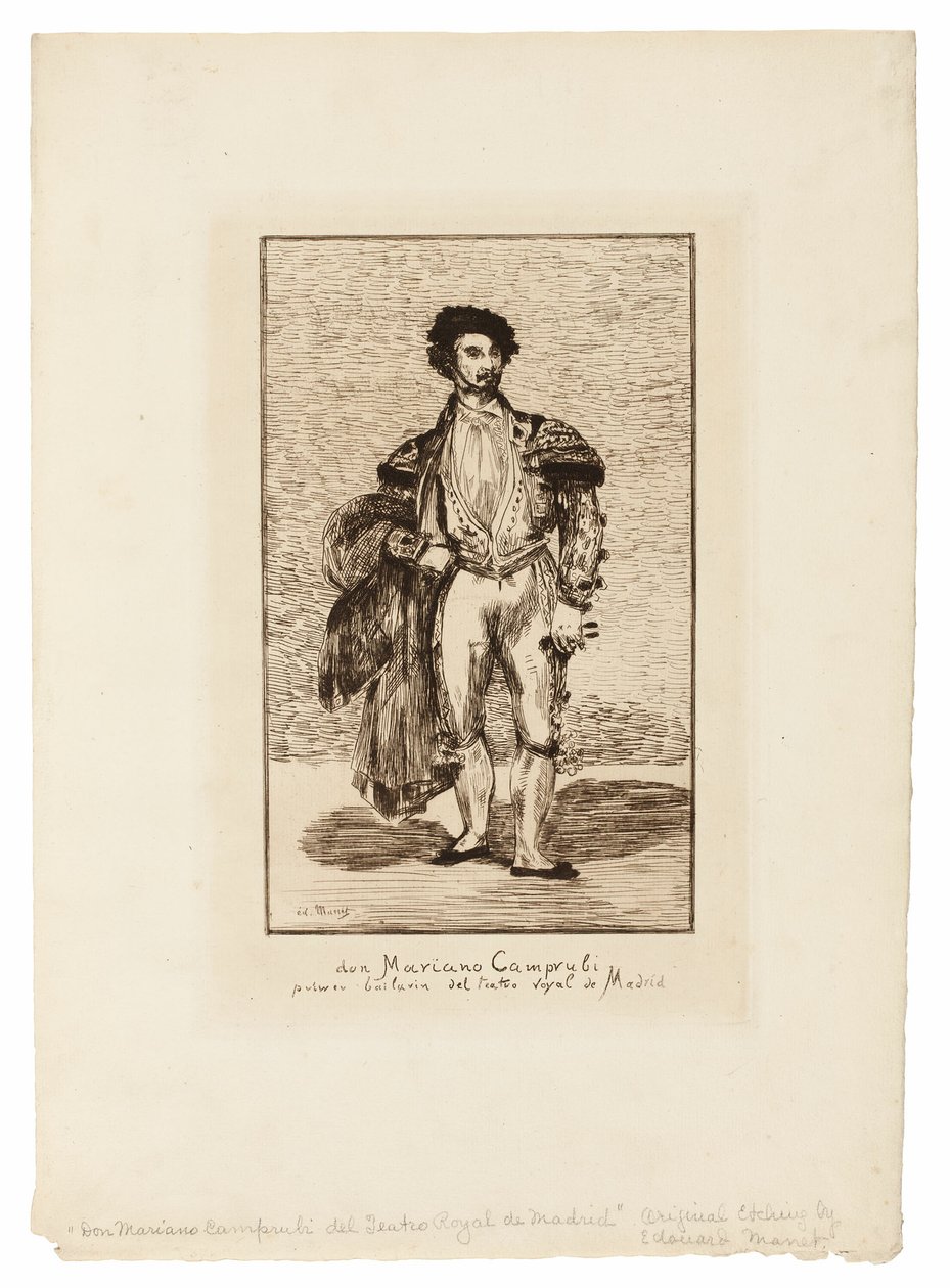 Balettdansaren (Don Mariano Camprubi) av Édouard Manet