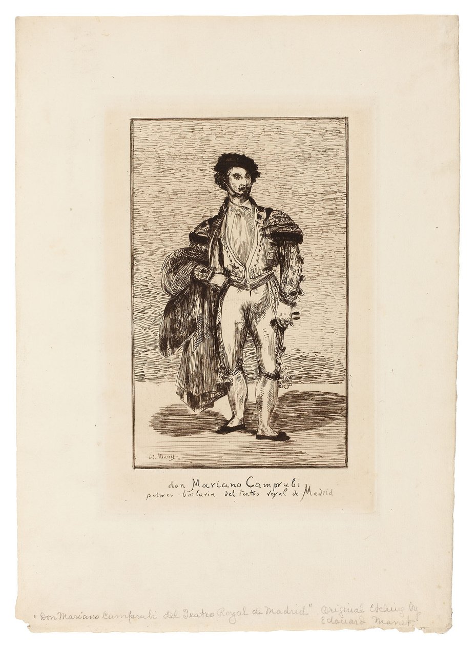Balettdansören (Don Mariano Camprubi) av Édouard Manet
