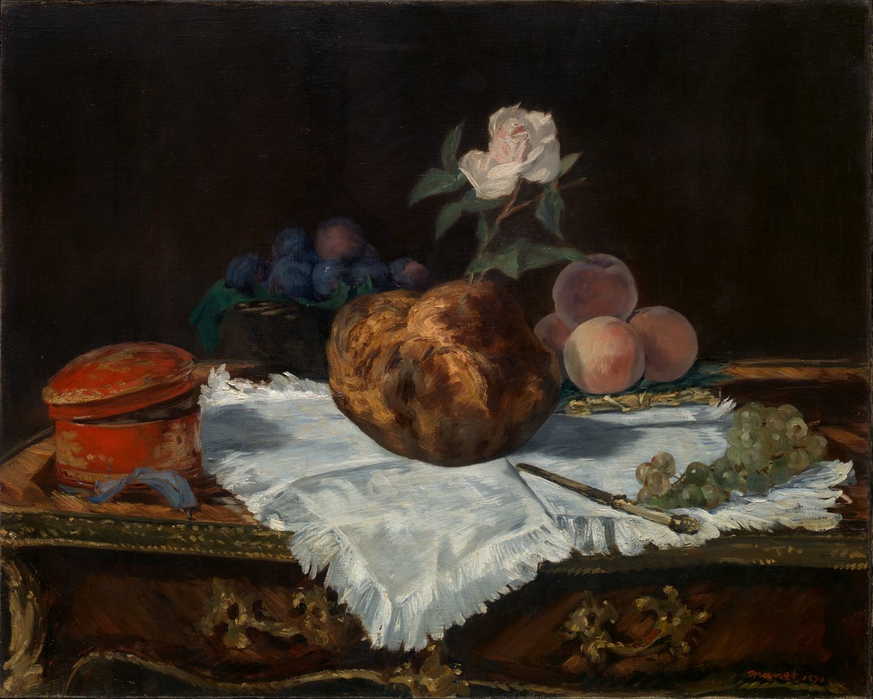 Briochen, 1870. av Édouard Manet