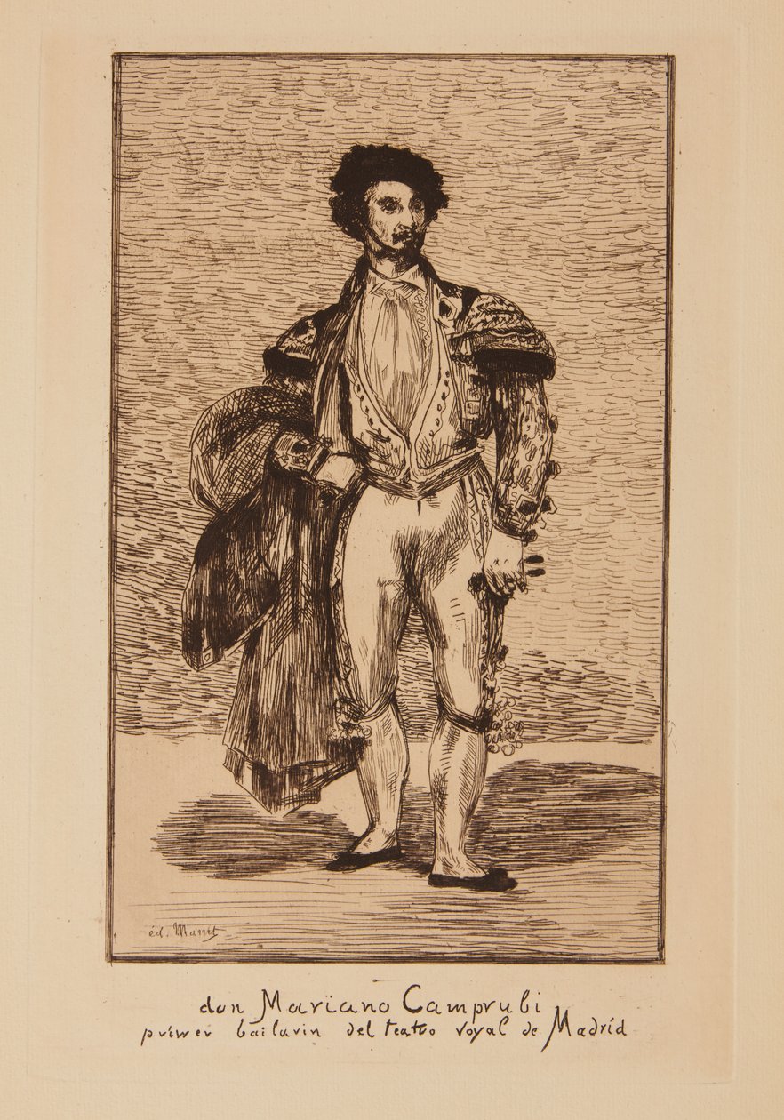 Dansaren (Mariano Caprubi) av Édouard Manet