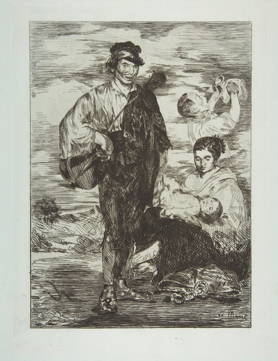 Zigenarna Les Gitanos, 1862. av Édouard Manet
