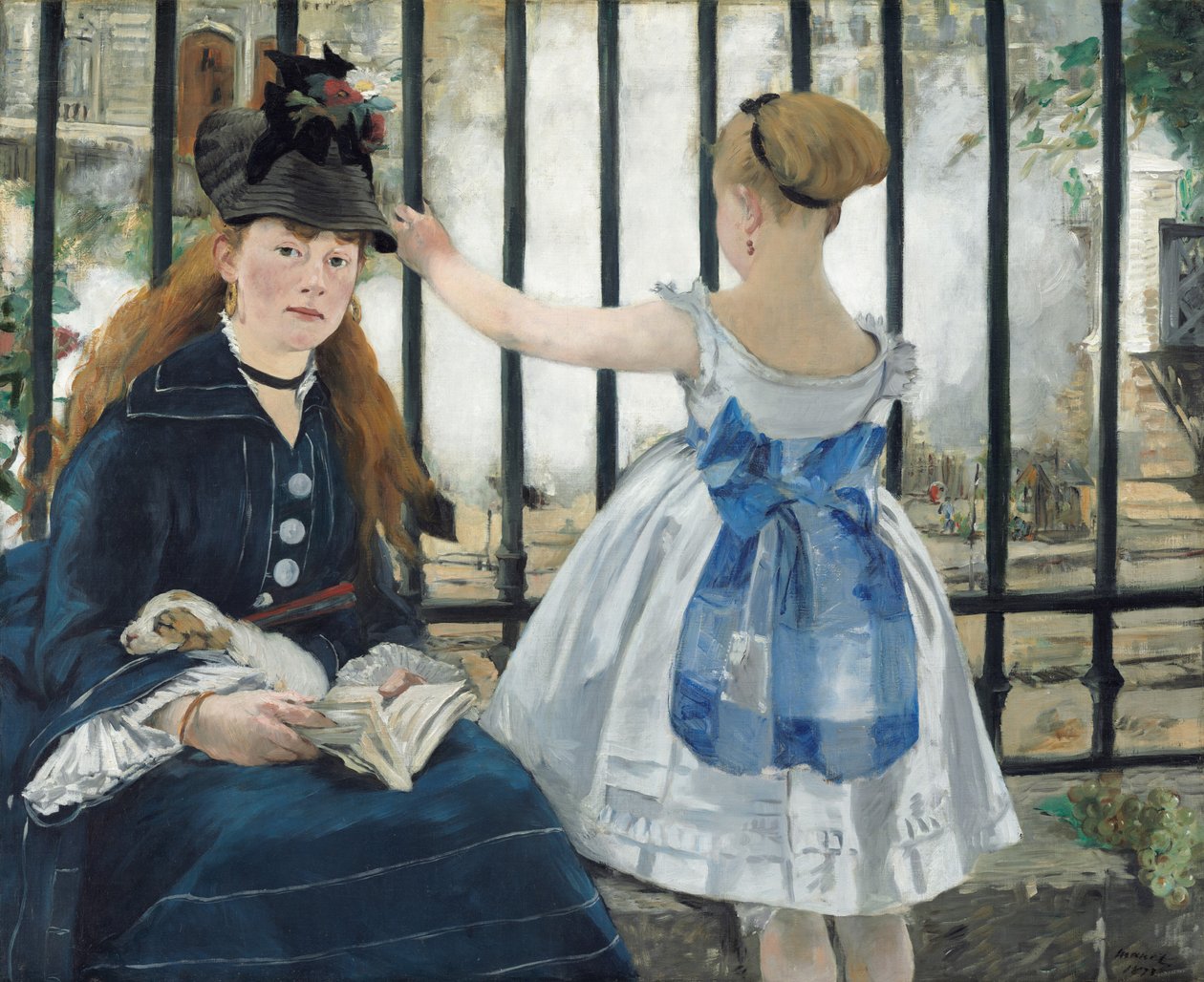 Järnvägen, 1873. av Édouard Manet