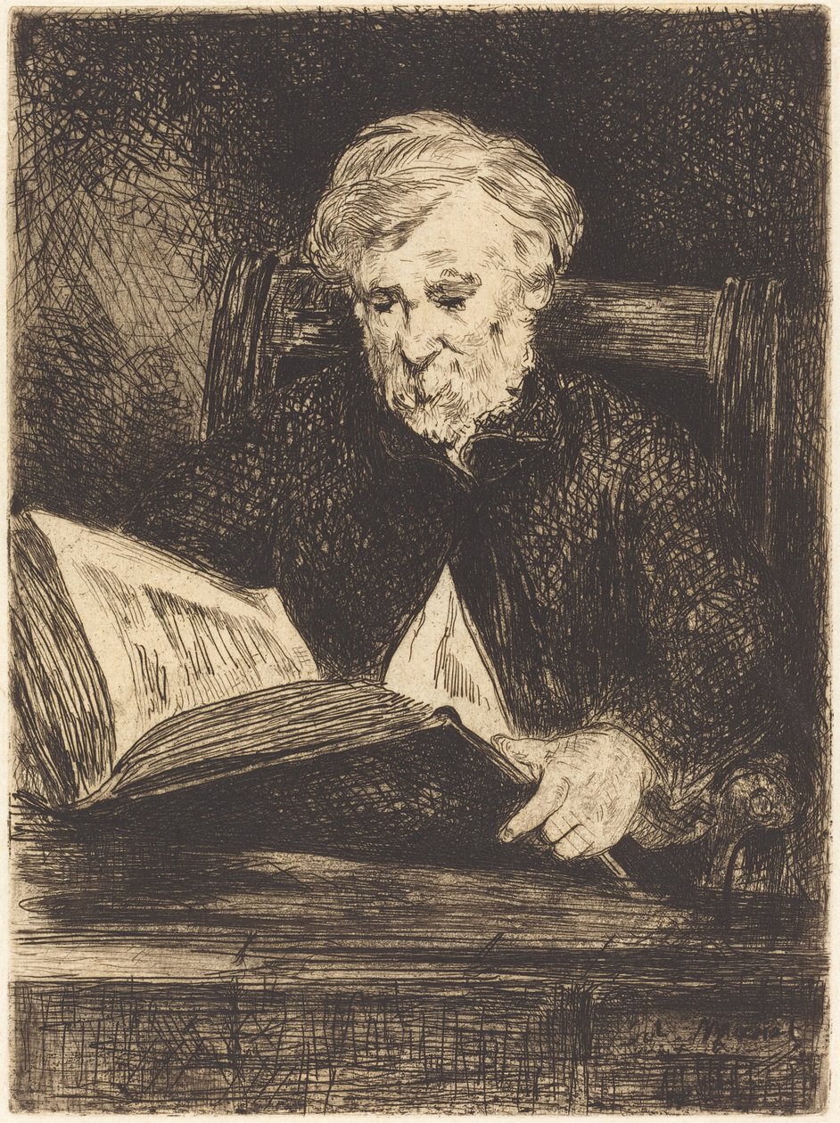 Läsaren Le liseur, 1861. av Édouard Manet