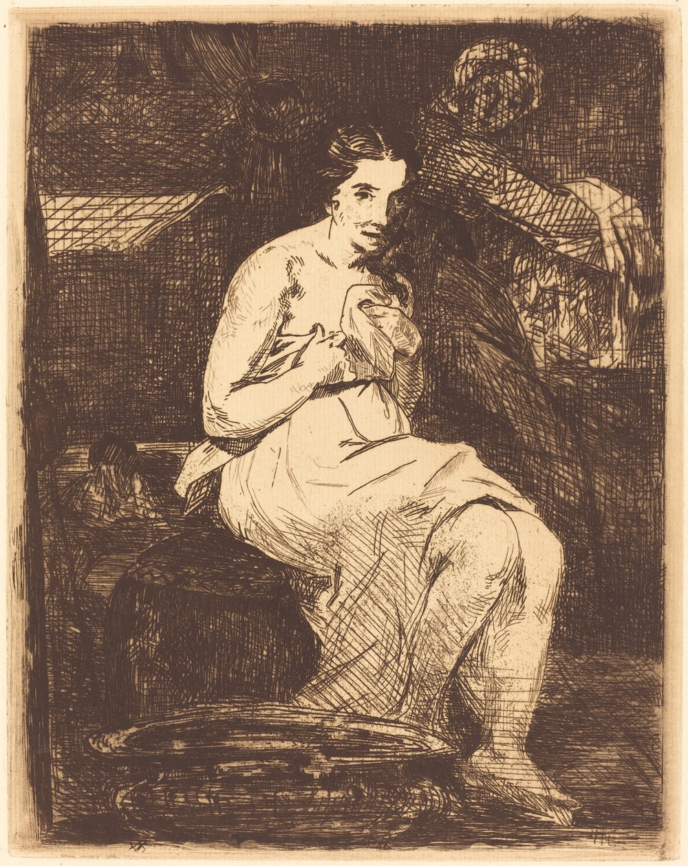 The Toilette (La toilette) av Édouard Manet