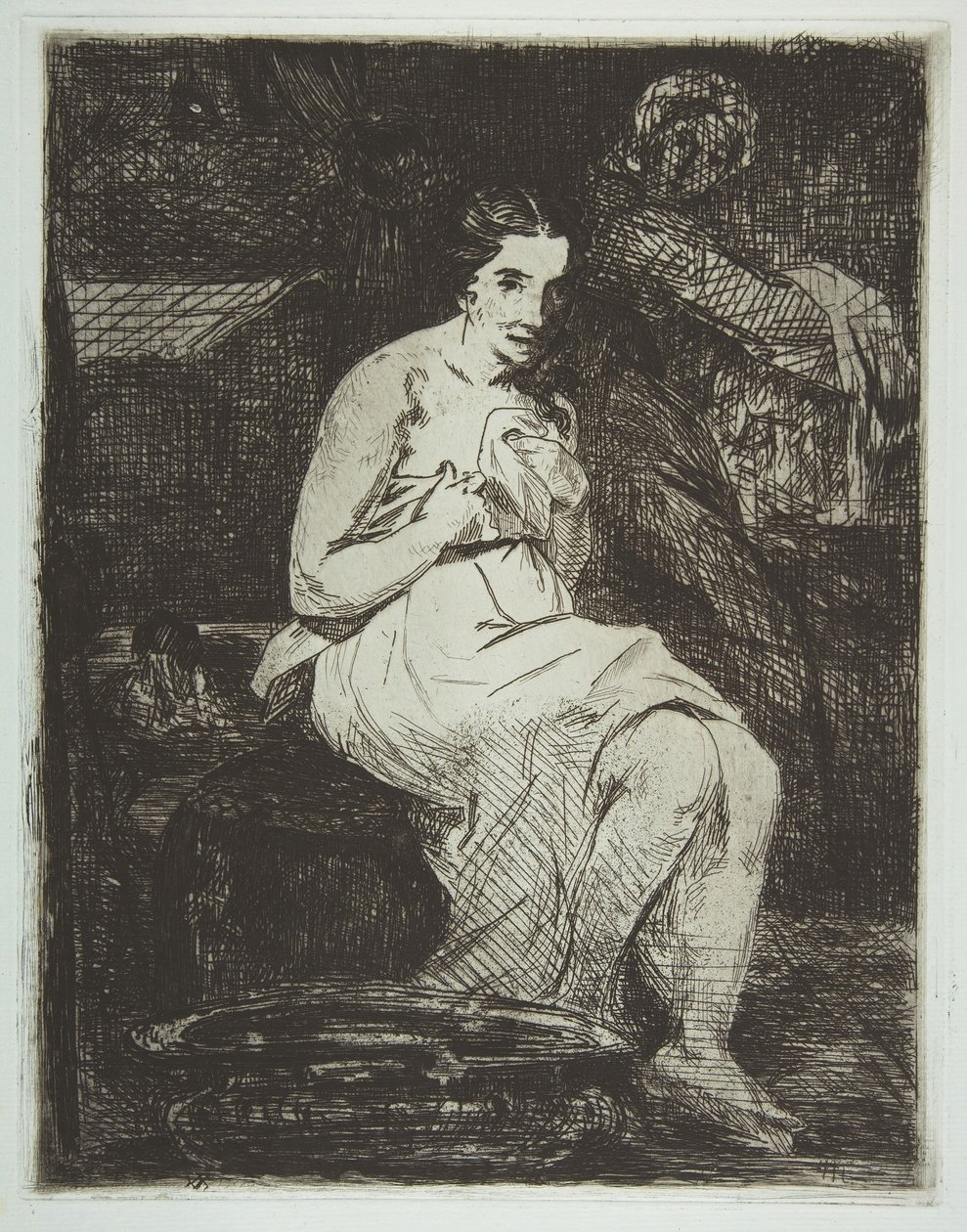 The Toilette, 1861-62. av Édouard Manet