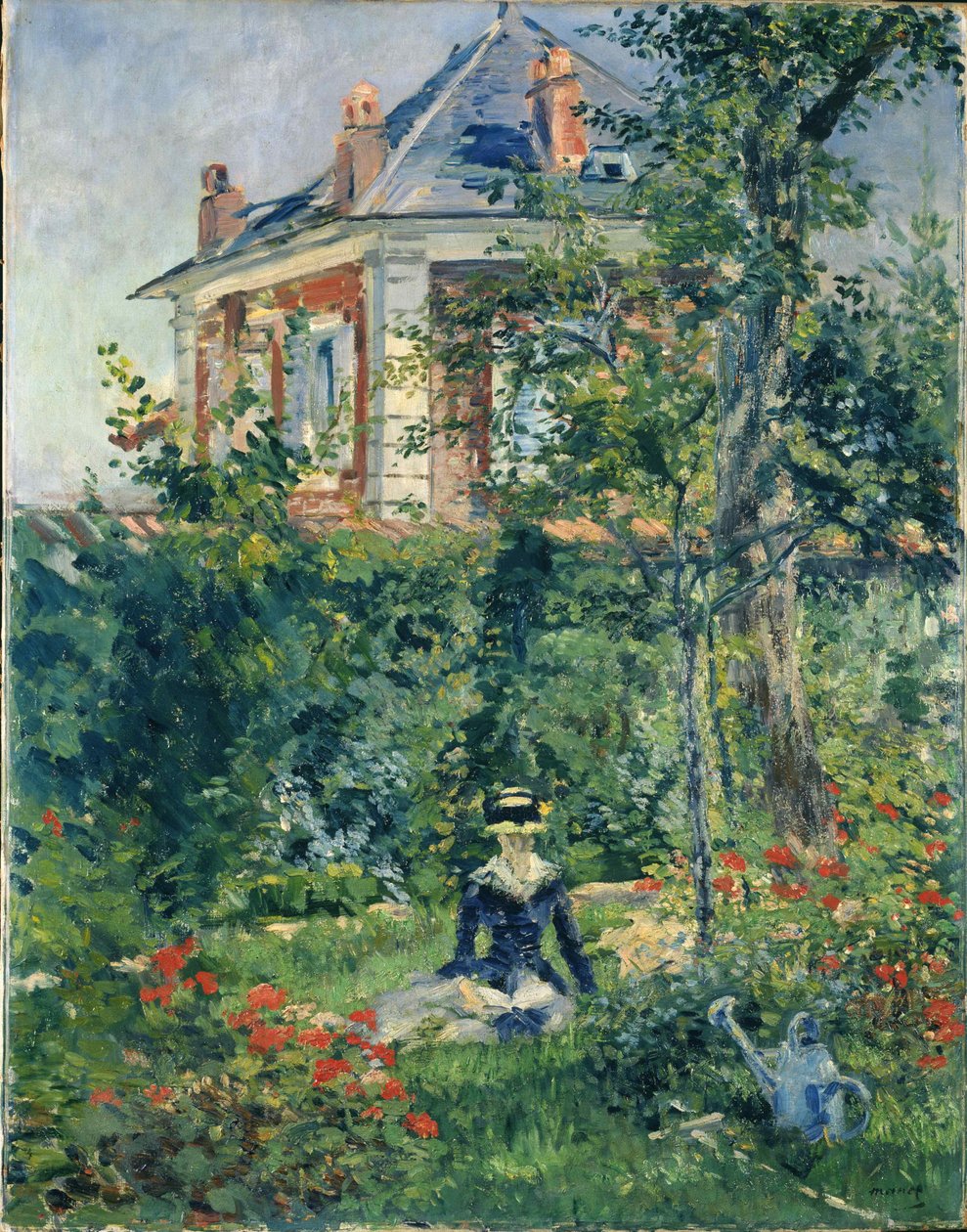 Ett hörn av Bellevue Garden, 1880. av Édouard Manet