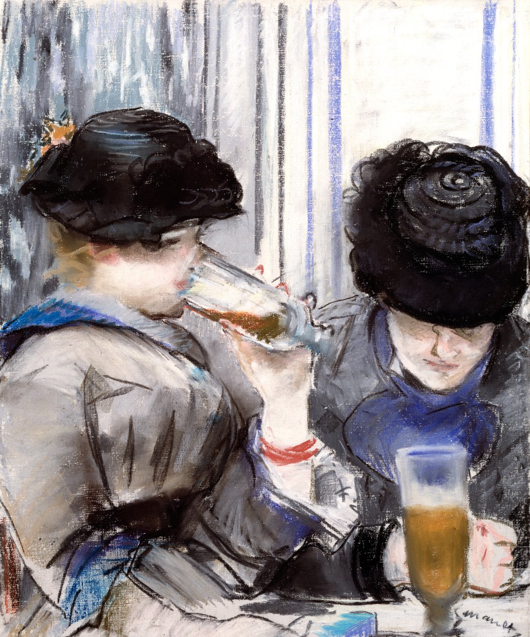 Kvinnor som dricker öl av Édouard Manet