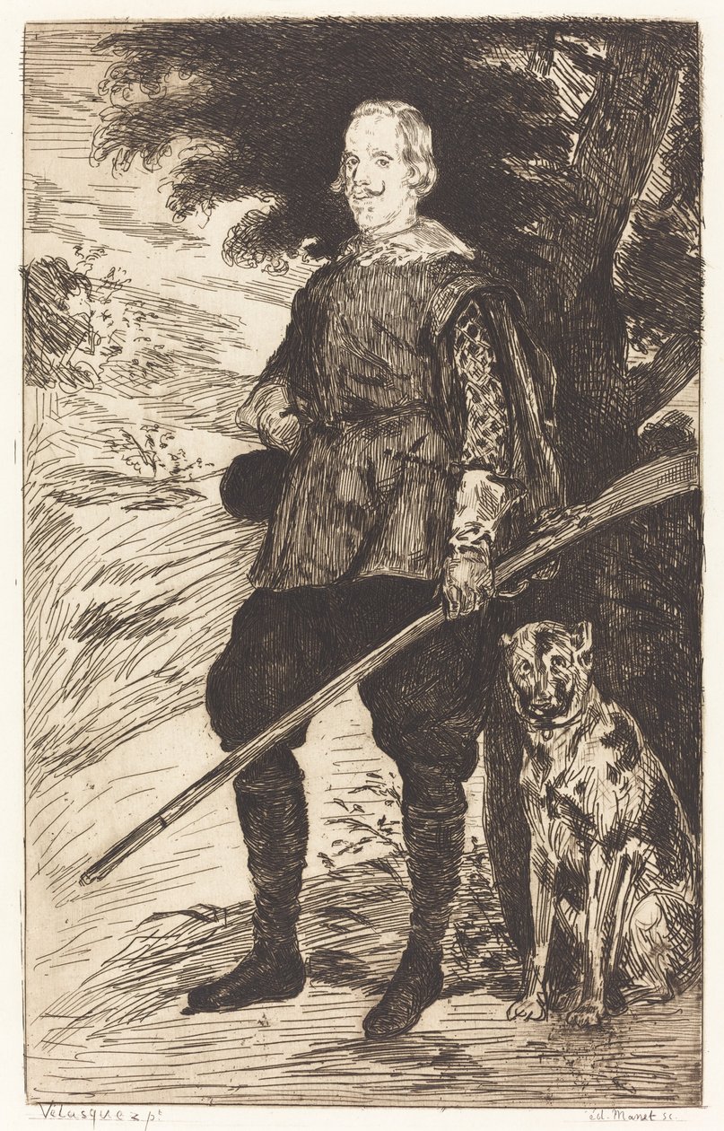 Philip Ive (Philippe Ive) av Edouard Manet after Diego Velázquez
