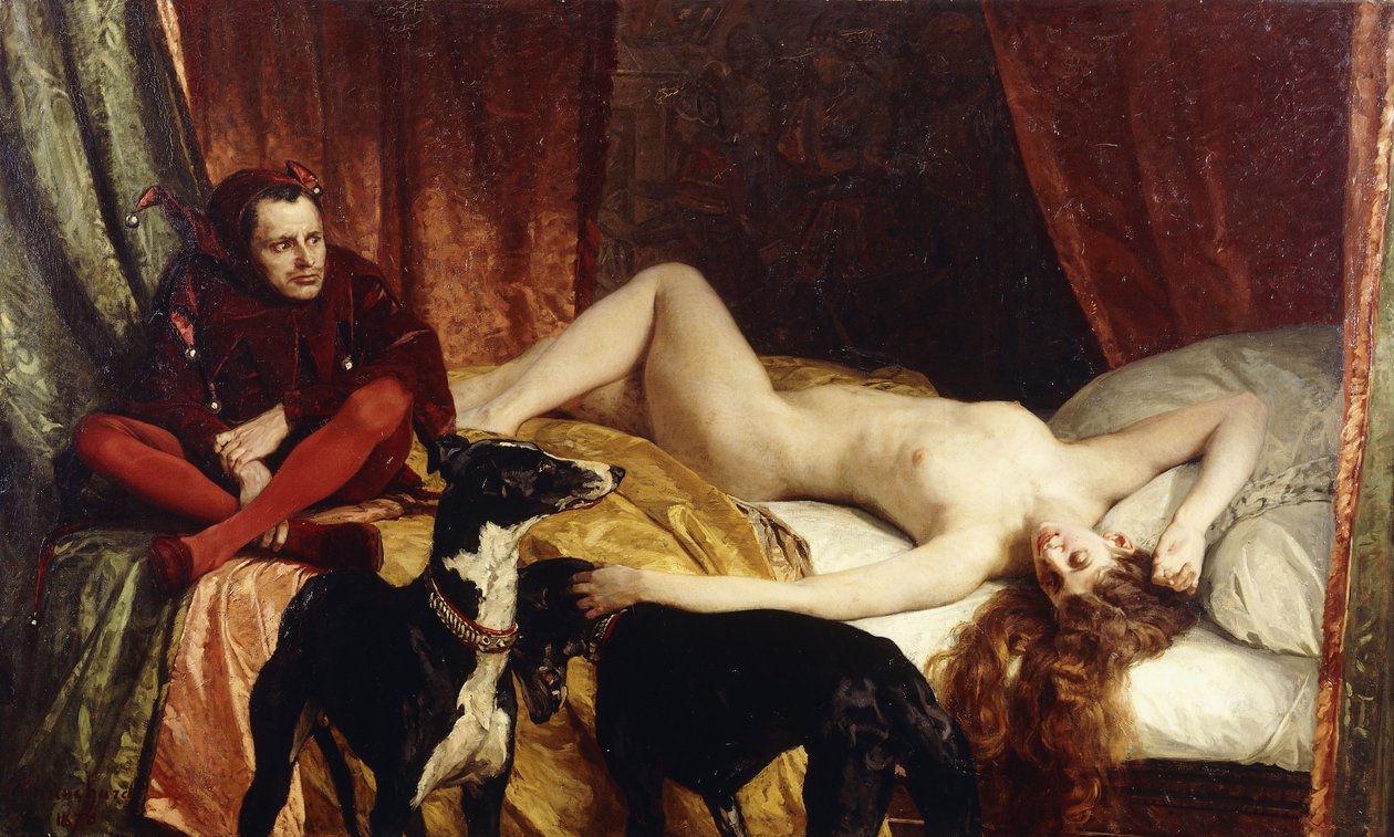 Gycklaren; The Buffoon, 1868 av Edouard Theophile Blanchard