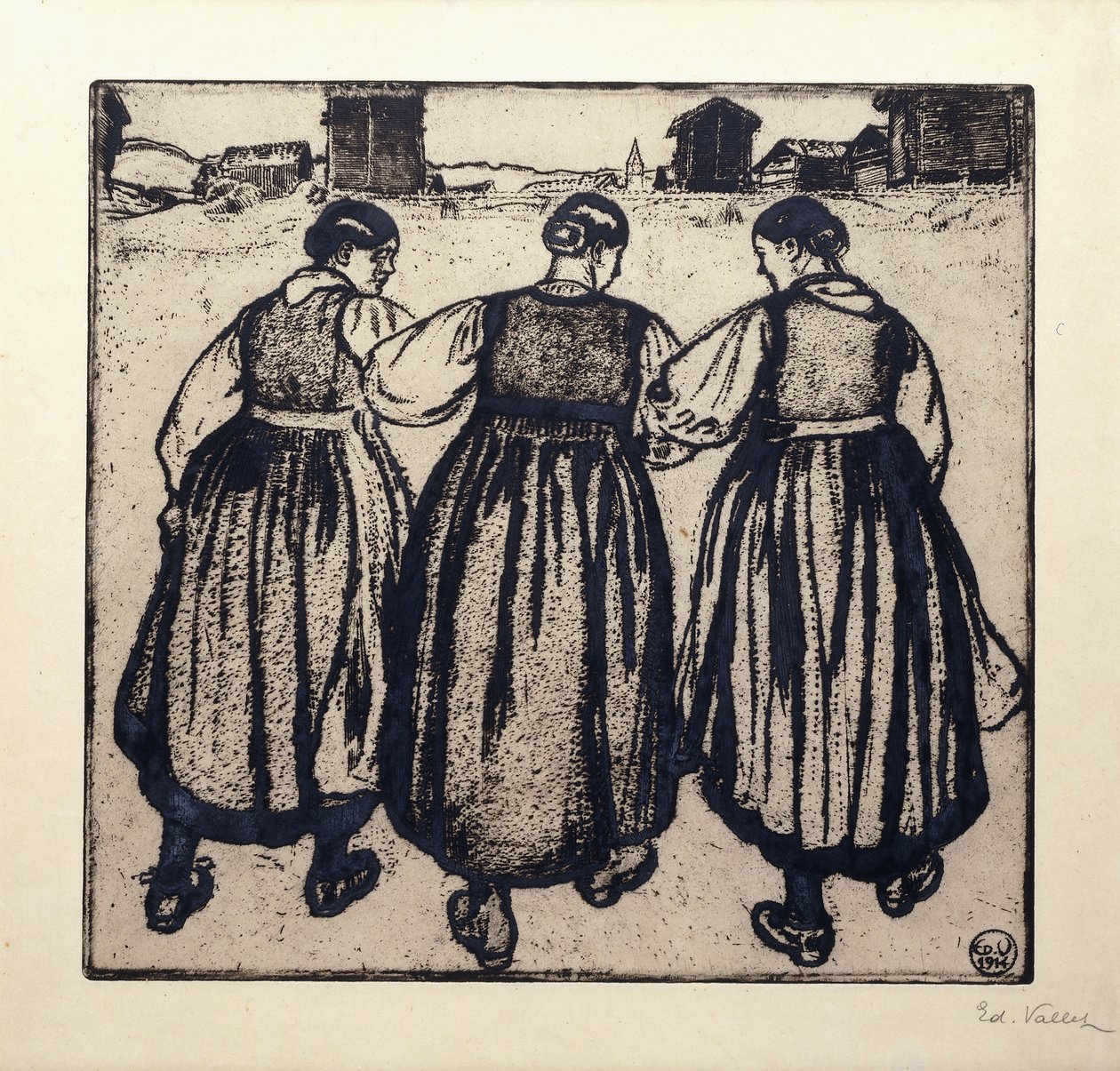Tre jungfrur av Edouard Vallet