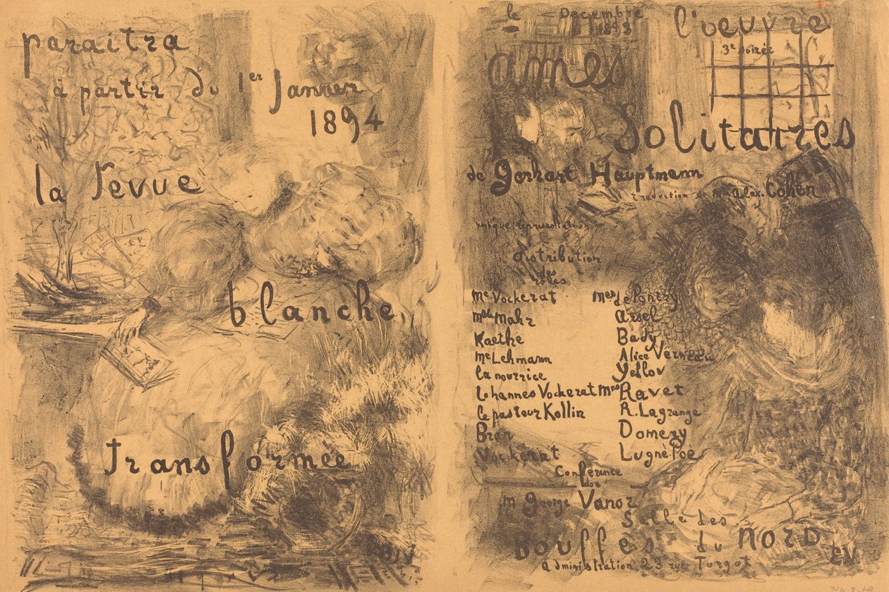 ensamma själar av Edouard Vuillard
