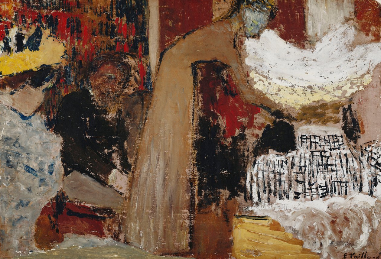 På föreställningen; Au Spectacle, c.1895 av Edouard Vuillard
