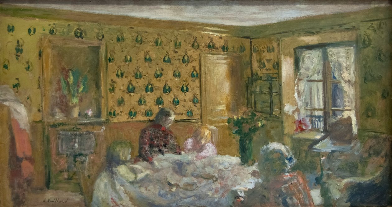 Vid arbetsbordet av Edouard Vuillard