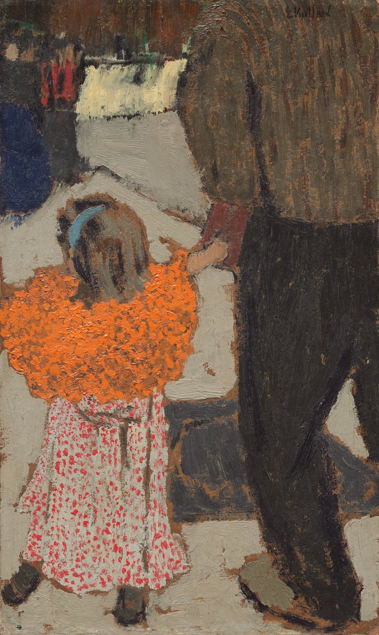 Barn som bär en röd halsduk, ca. 1891. av Edouard Vuillard