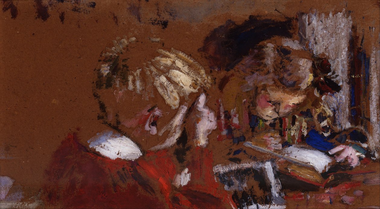 Barn som läser av Edouard Vuillard