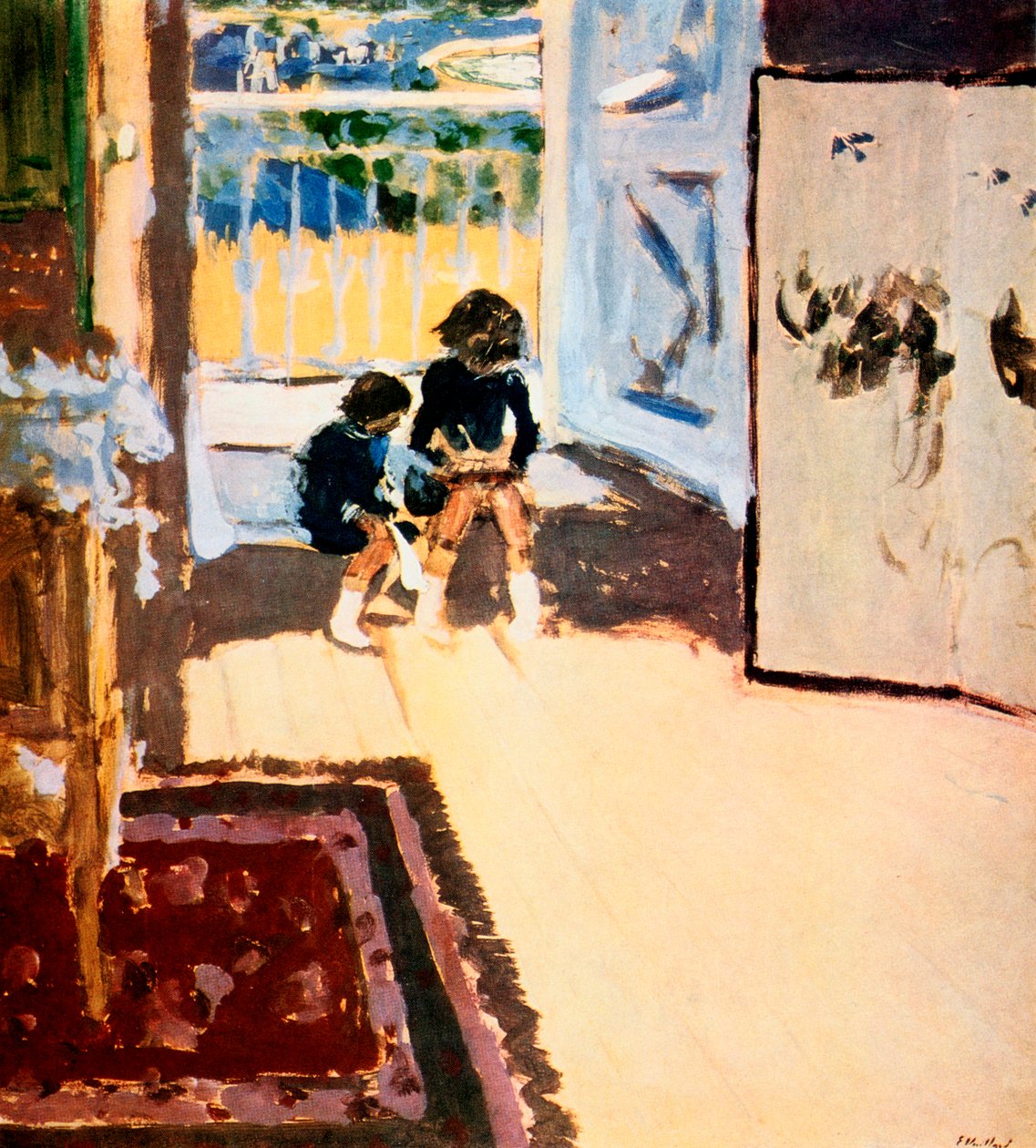 Barn i ett rum, 1909 av Edouard Vuillard
