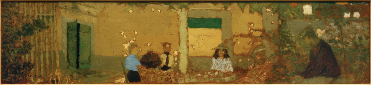 Familj i trädgården av Edouard Vuillard