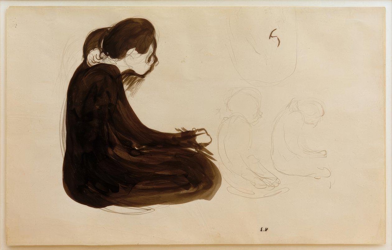 Kvinna sitter av Edouard Vuillard
