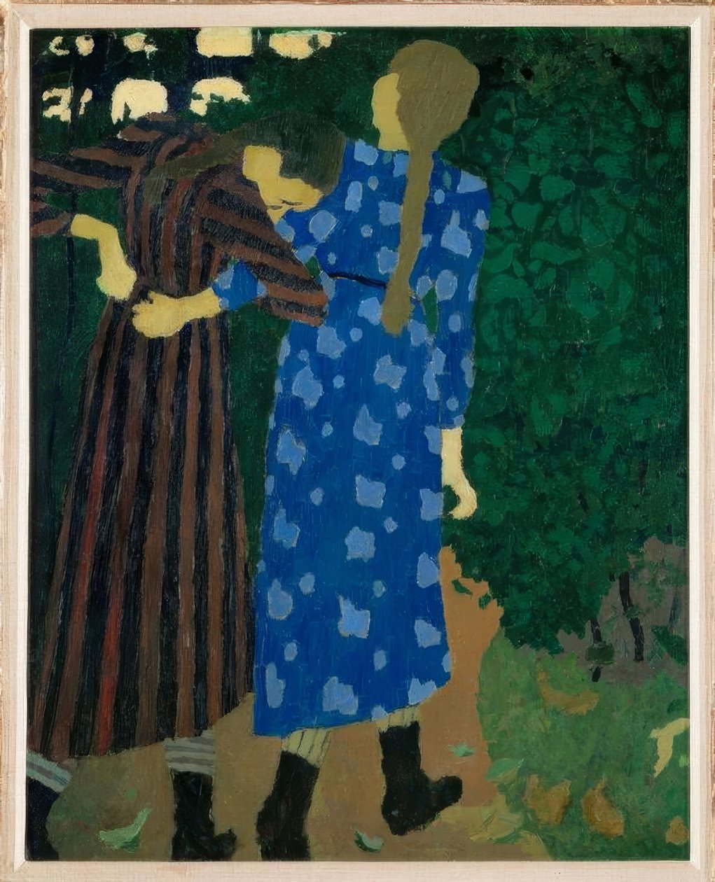 Små flickor som går av Edouard Vuillard