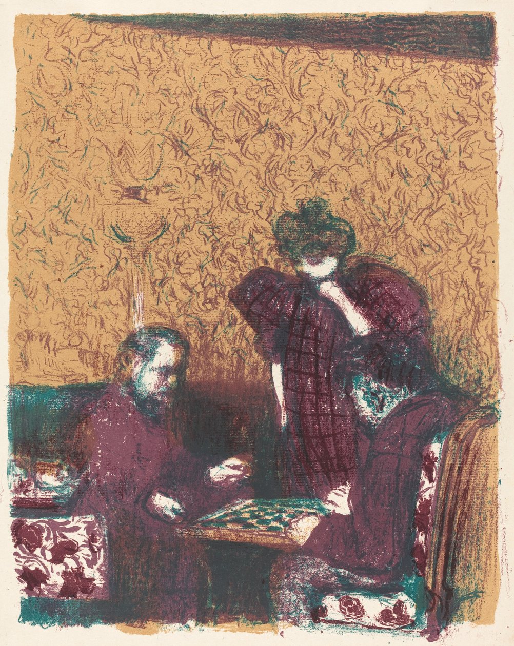 Game of Checkers (La partie de ladies) av Edouard Vuillard