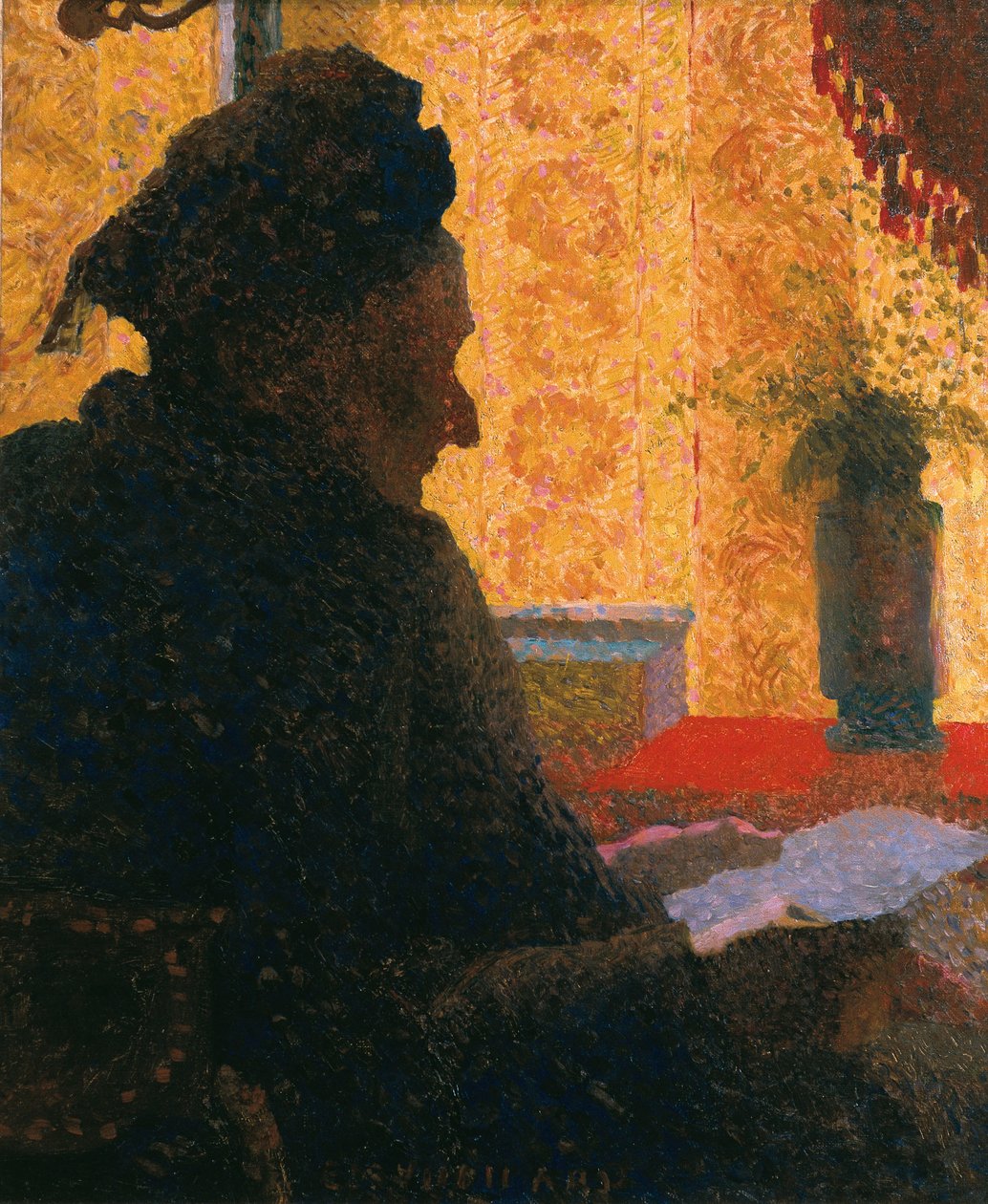 Mormor Michaud Seen Against the Light, 1890 av Edouard Vuillard