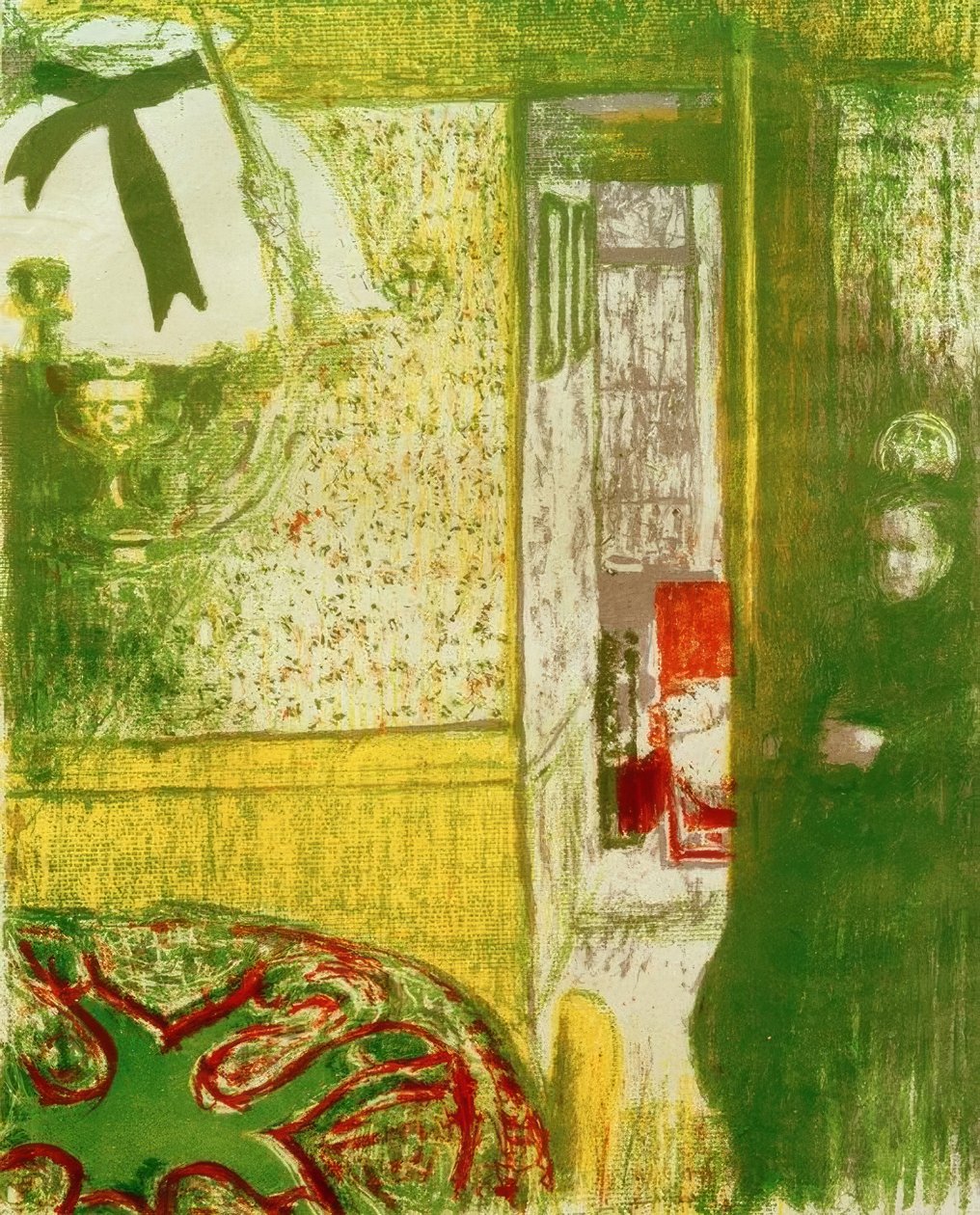 Interiör till upphängning av Edouard Vuillard