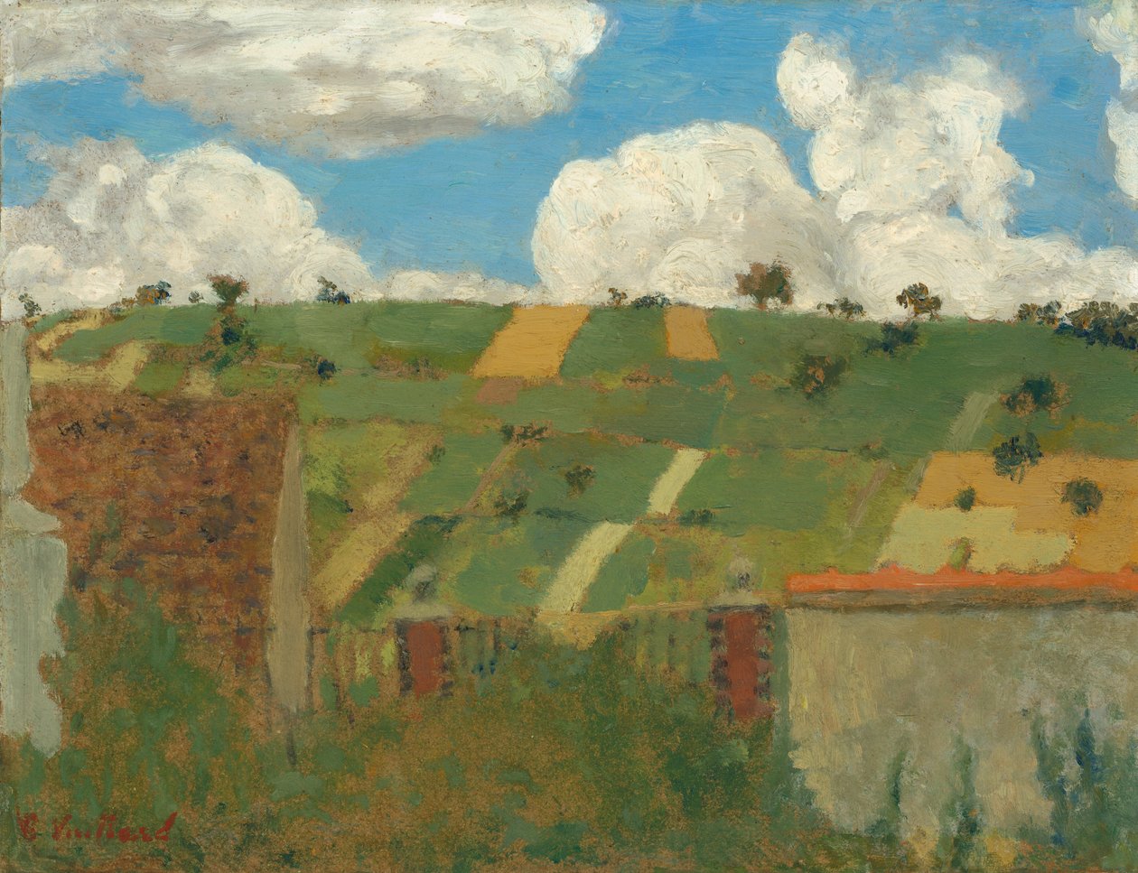 Landskapet i Ile-de-France, ca. 1894. av Edouard Vuillard