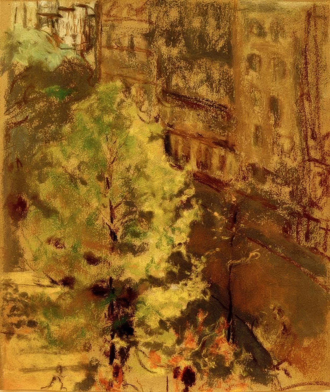 Berlioz-torget, effekt av morgonsolen av Edouard Vuillard
