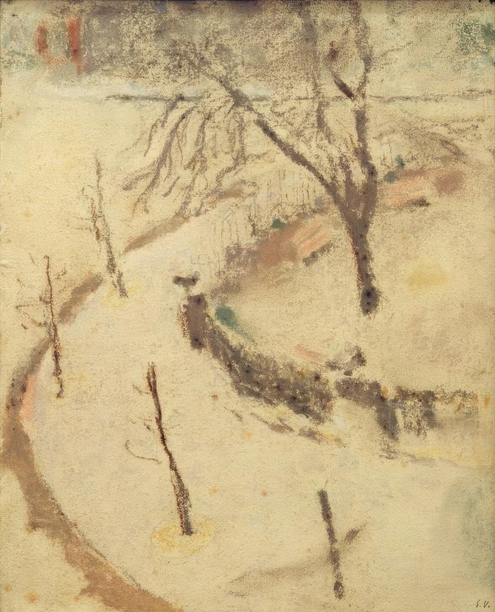 Vinter på Square Berlioz av Edouard Vuillard