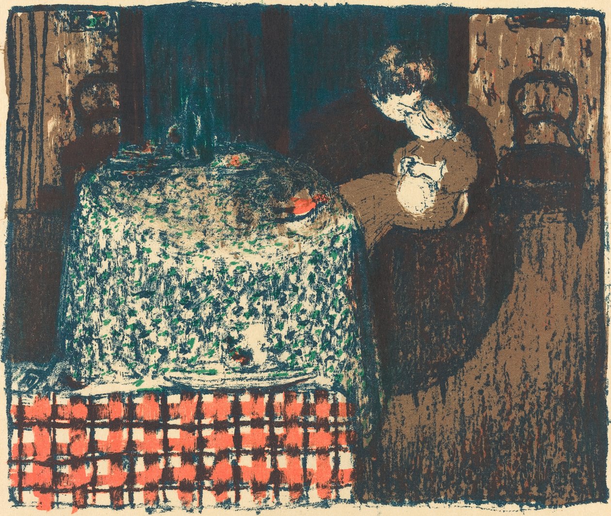 Moderskapsföderskor, 1896. av Edouard Vuillard