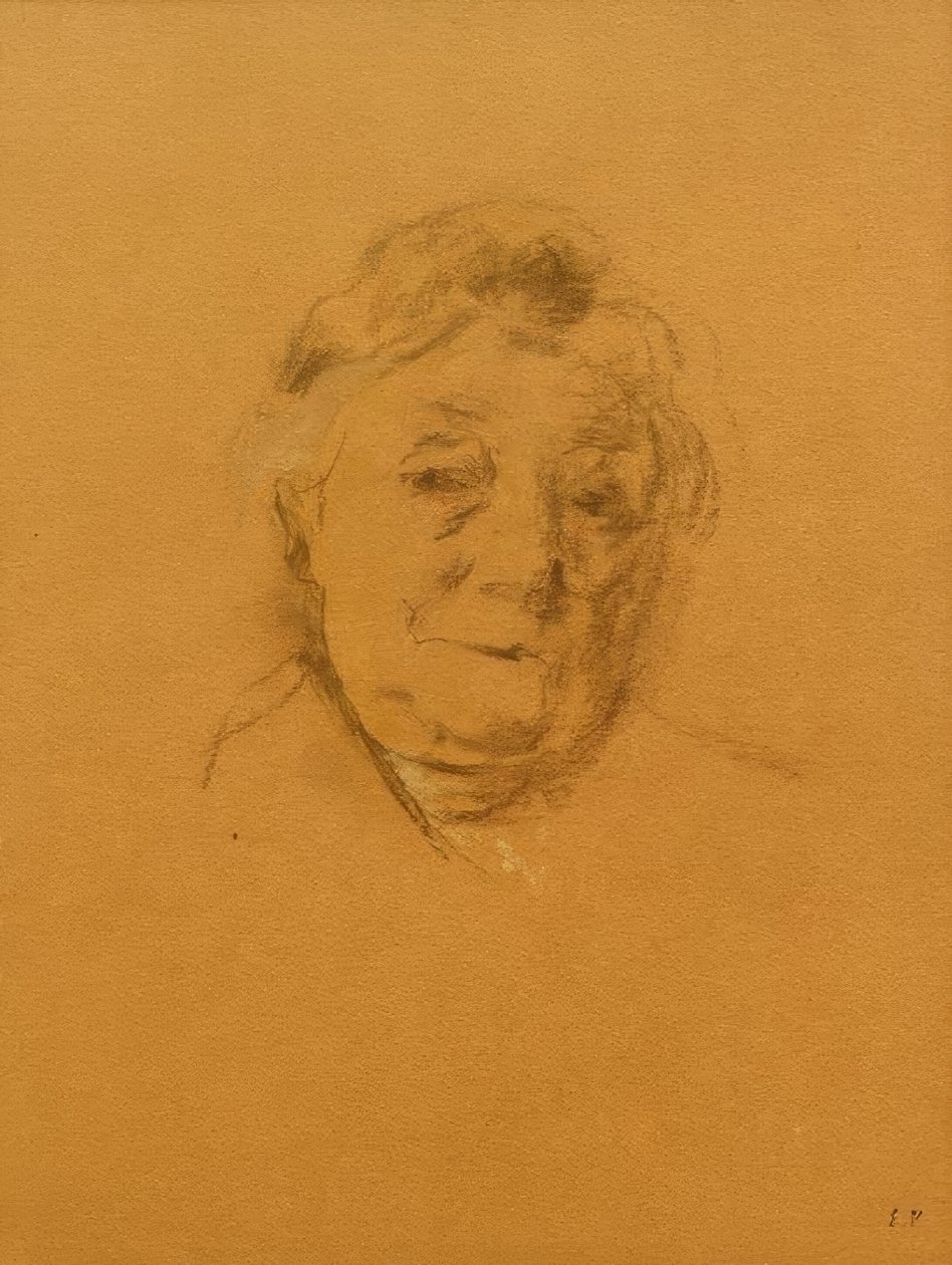 Porträtt av Madame Bénard framifrån av Edouard Vuillard