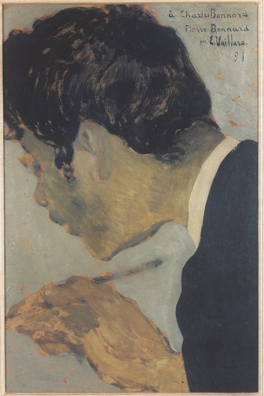 Porträtt av Pierre Bonnard 1867-1947, 1891 av Edouard Vuillard