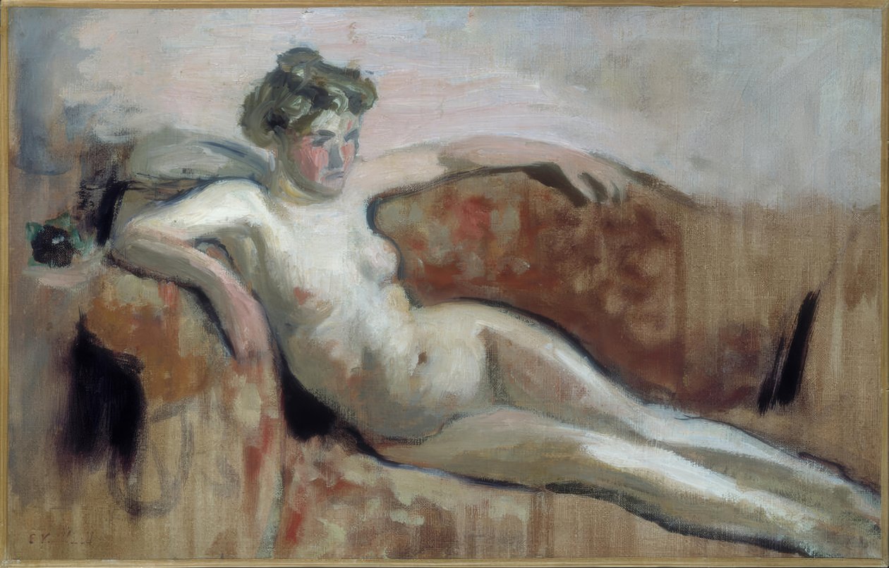 Liggande naken av Edouard Vuillard