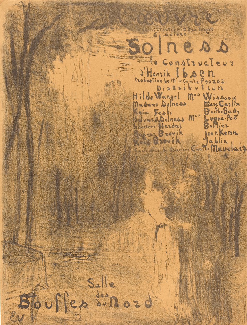 Byggmästaren Solness, 1894. av Edouard Vuillard