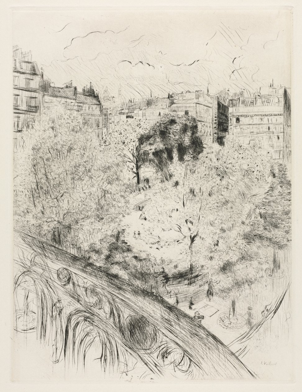 Square Ventimiglia av Edouard Vuillard