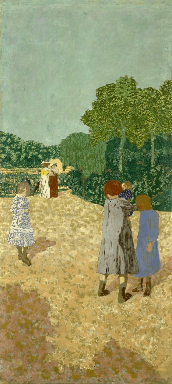 The Promenade, 1894 (valpsjuka på duk) av Edouard Vuillard
