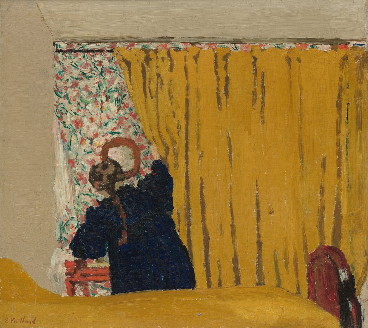 Den gula ridån av Edouard Vuillard