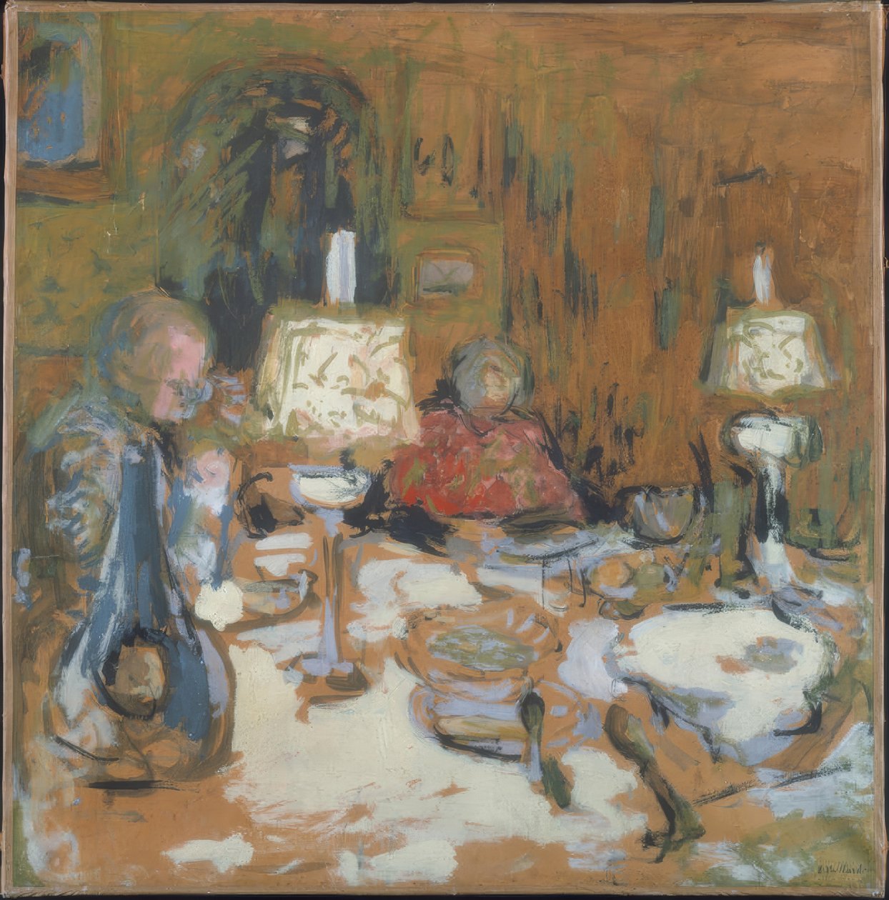 Middagen, rue de Calais av Edouard Vuillard
