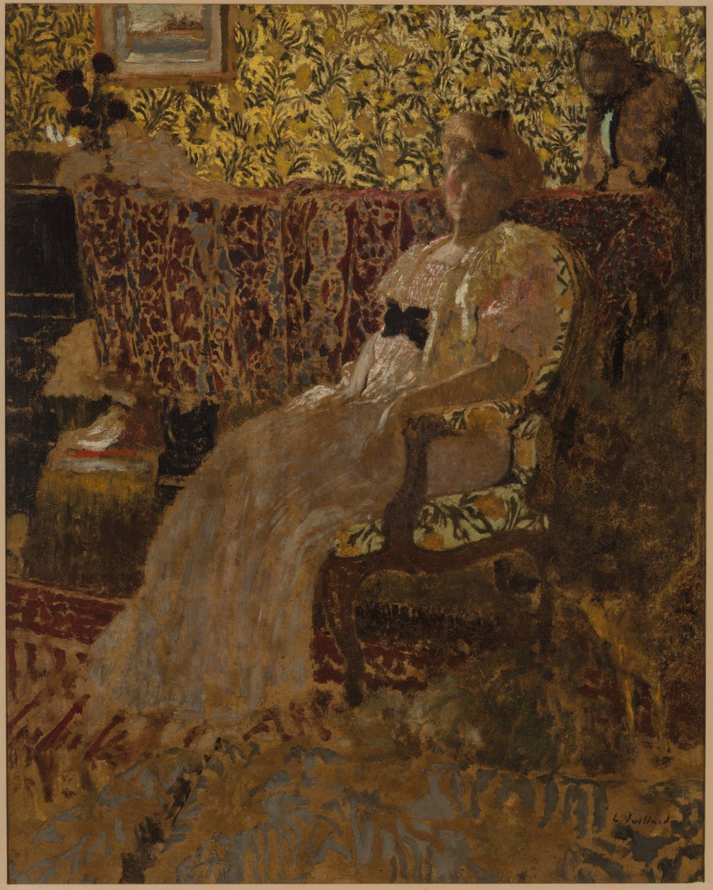 Kvinnan i stolen av Edouard Vuillard