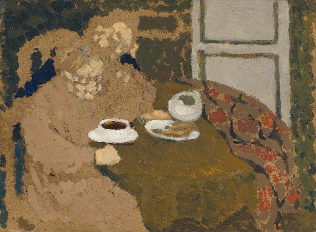 Två kvinnor som dricker kaffe, ca. 1893. av Edouard Vuillard