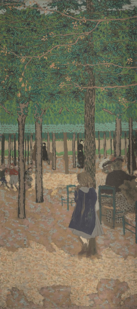 Under träden (från "The Public Gardens") av Edouard Vuillard