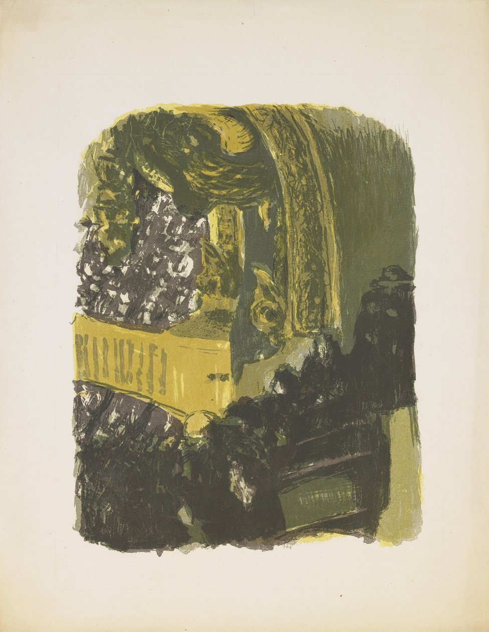 Ett galleri på gymnasiet (färglitografi) av Edouard Vuillard