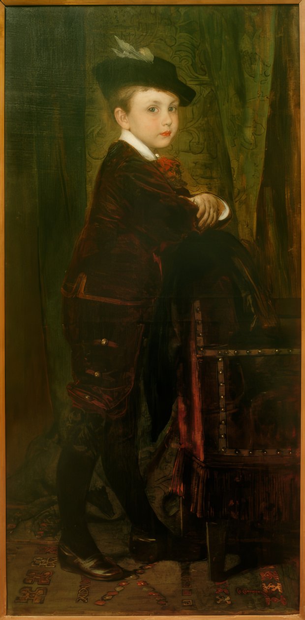 Porträtt av Hans von Liebieg av Eduard Charlemont